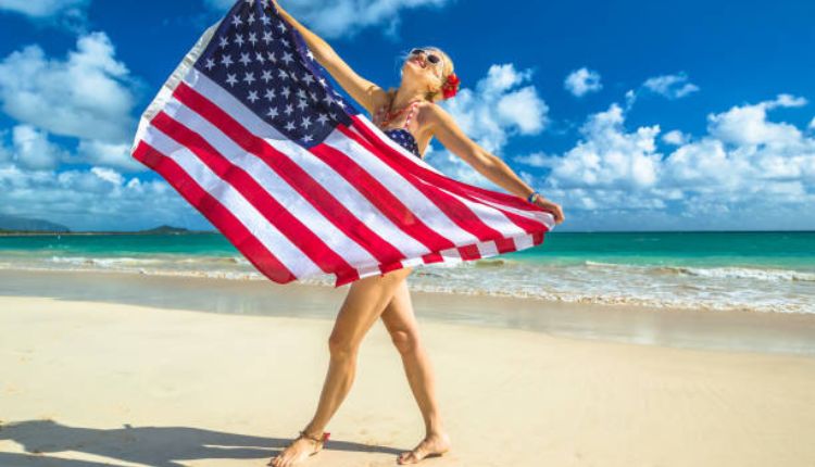 american flag bikini