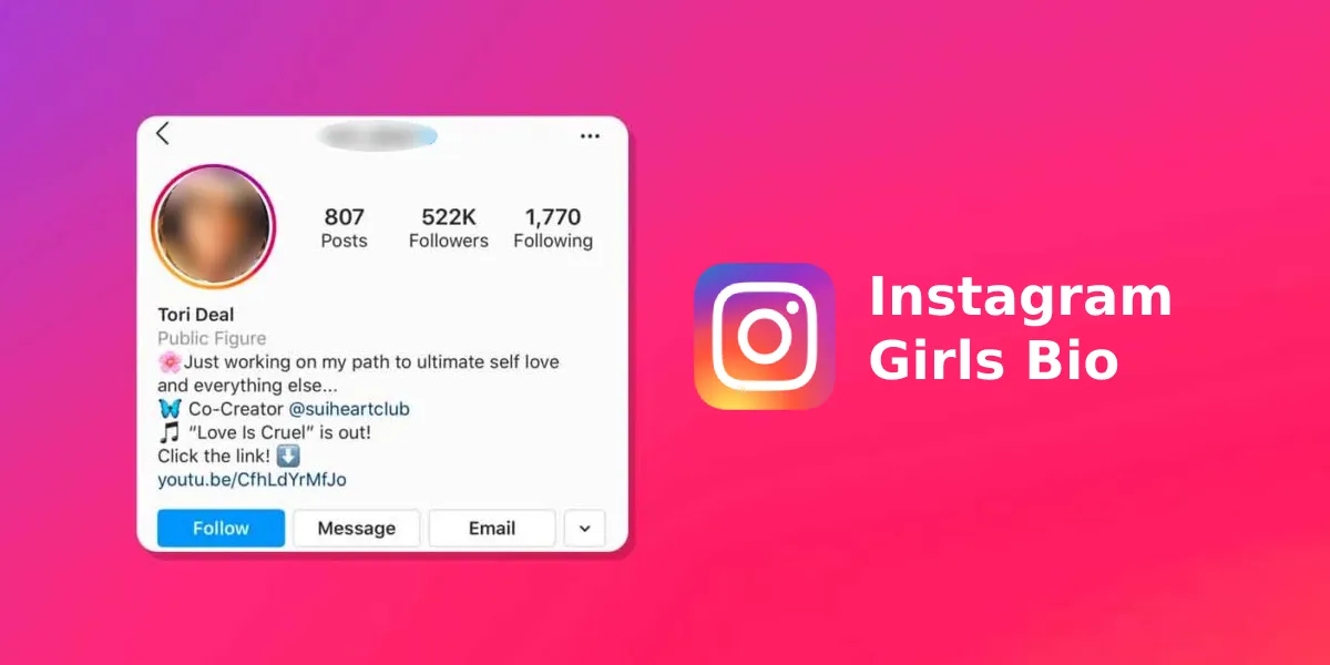 Simple Bio for Instagram